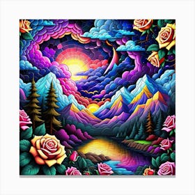 Psychedelic Painting 5 Canvas Print