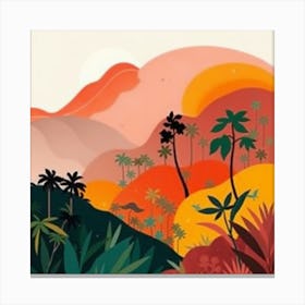 Tropical Landscape Canvas Print