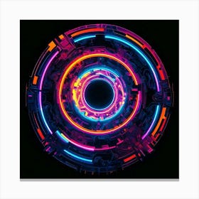 Neon portal Canvas Print