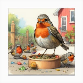 Robin 5 Canvas Print