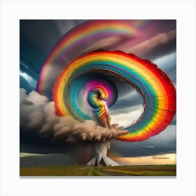 Rainbow Explosion Canvas Print