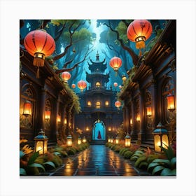 Chinese Lanterns 1 Canvas Print