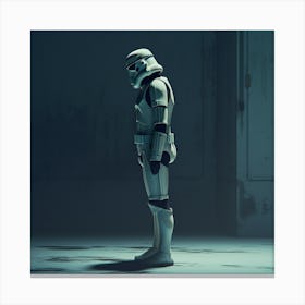 Thoughtful Stormtrooper Canvas Print