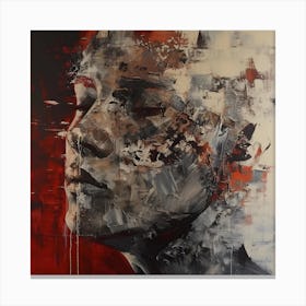 Abstract Portrait Of A Woman Canvas Print