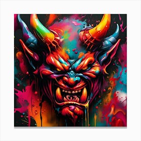 Devil Head 17 Canvas Print