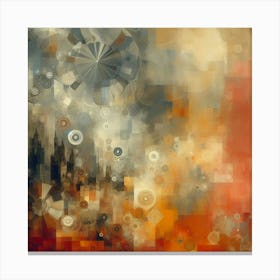 Vintage Dreamscape: A European Journey in Soft Colors with a Touch of Citrus Canvas Print