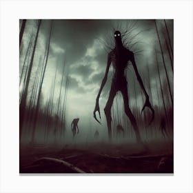 Monster In The Woods Canvas Print