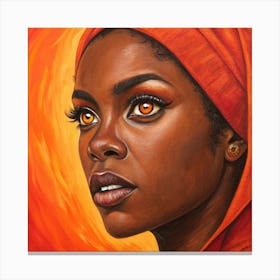 African American Woman Canvas Print