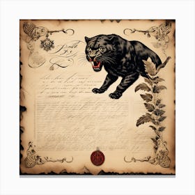 Black panther 1 Canvas Print