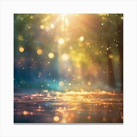 Sunrise In The Forest 1 Canvas Print