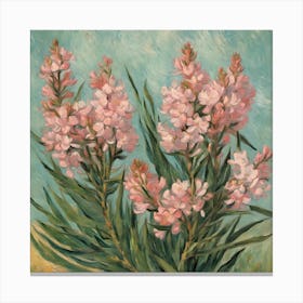 Oleanders, Vincent Van Gogh Art Print , Classic Ar Esrgan V1 X2plus Canvas Print