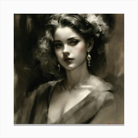 Portrait Of A Woman Canvas Print