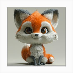 Cute Fox 10 Canvas Print