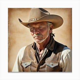 Cowboy Portrait Canvas Print