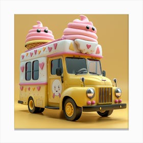 Ice Cream Truck 4 Canvas Print