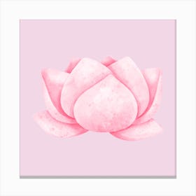 Pink Lotus Flower Canvas Print