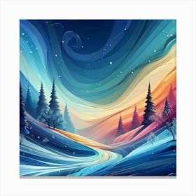 Winter Landscape 12 Canvas Print