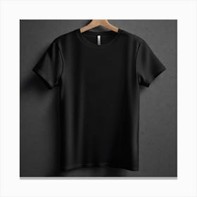 Black T - Shirt 3 Canvas Print