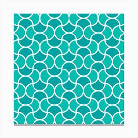 Teal Pattern Canvas Print