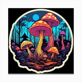 Mushroom Forest 1 Canvas Print