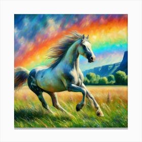 Rainbow Horse 3 Canvas Print