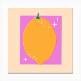 Glow lemon Canvas Print