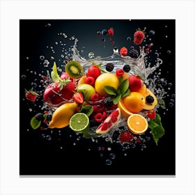 Fruit Splash 7 Canvas Print