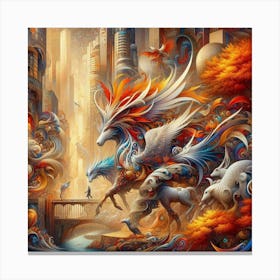 City Of Dragons Canvas Print