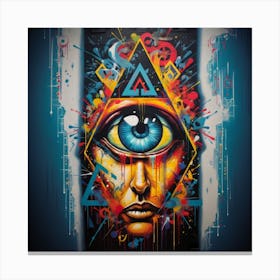 All Seeing Eye Illuminati 1 Canvas Print