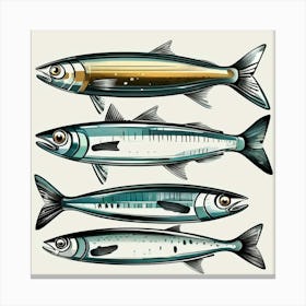 Sardines 4 Canvas Print