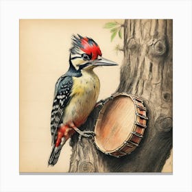 Woodpecker 17 Canvas Print