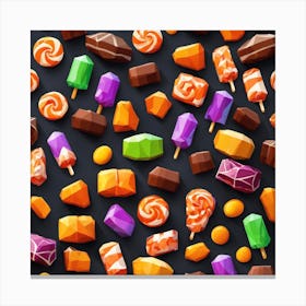 Candy Background Canvas Print