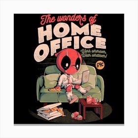 The Wonders Of Home Office - Funny Geek Movie Hero Gift 1 Canvas Print