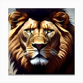 Lion Portrait Canvas Print