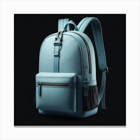 Blue Backpack Canvas Print