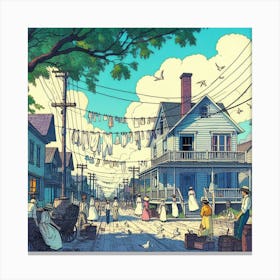 Street Scene Canvas Print