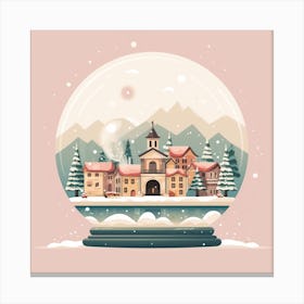 Lake Como Italy Snowglobe Canvas Print