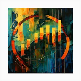 A Stock Market Graph Oil Painting Illustration 1718663945 1 Canvas Print