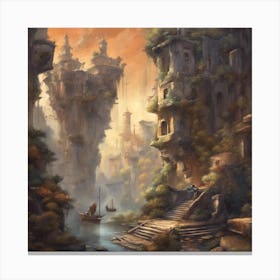 Fantasy City 7 Canvas Print