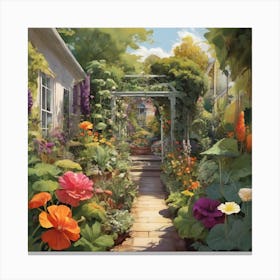 Garden Path 20 Canvas Print
