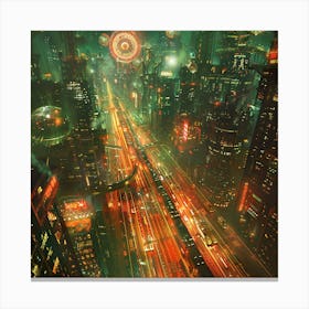 Futuristic Cityscape 3 Canvas Print