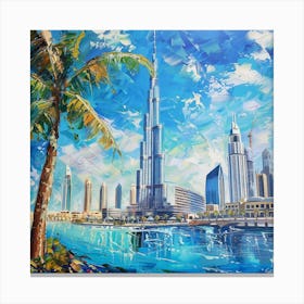 Dubai Skyline Canvas Print