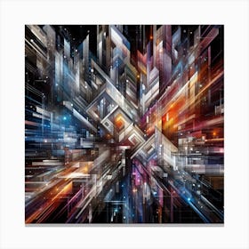 Abstract City Canvas Print