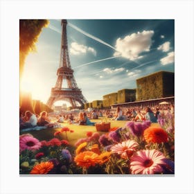 Eiffel Tower In Paris 1 Canvas Print