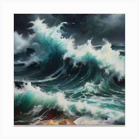 Stormy Sea Canvas Print