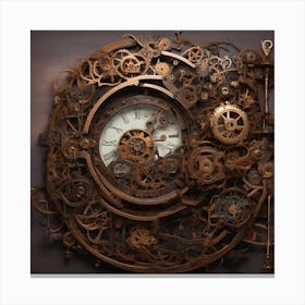 Clock - Clock Stock Videos & Royalty-Free Footage Canvas Print