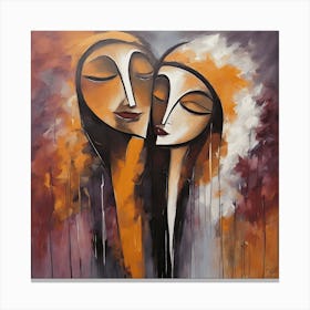 Two lovers Canvas Print