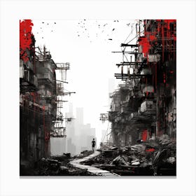 Splatter City Canvas Print