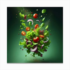 Fresh Salad Canvas Print