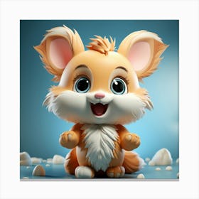 Cute Fox 108 Canvas Print